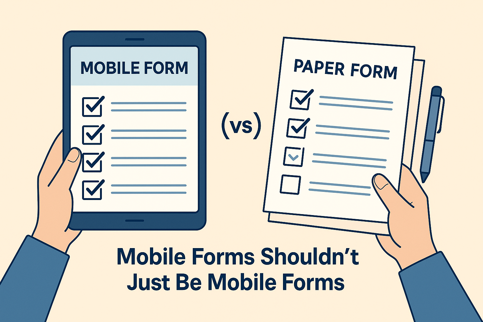 Mobile forms vs paper forms for compliance and efficiency.