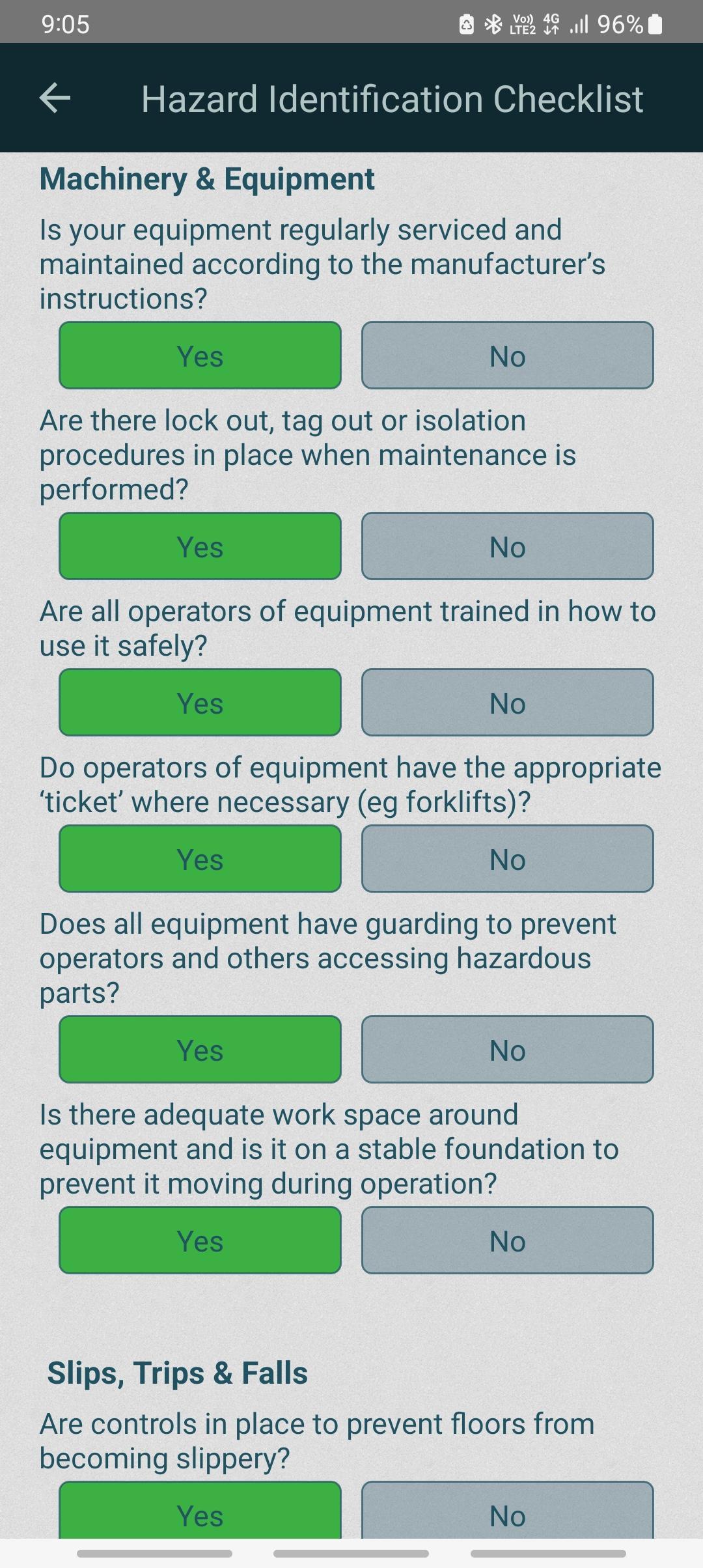Workplace Hazard Assessment - Hazard ID