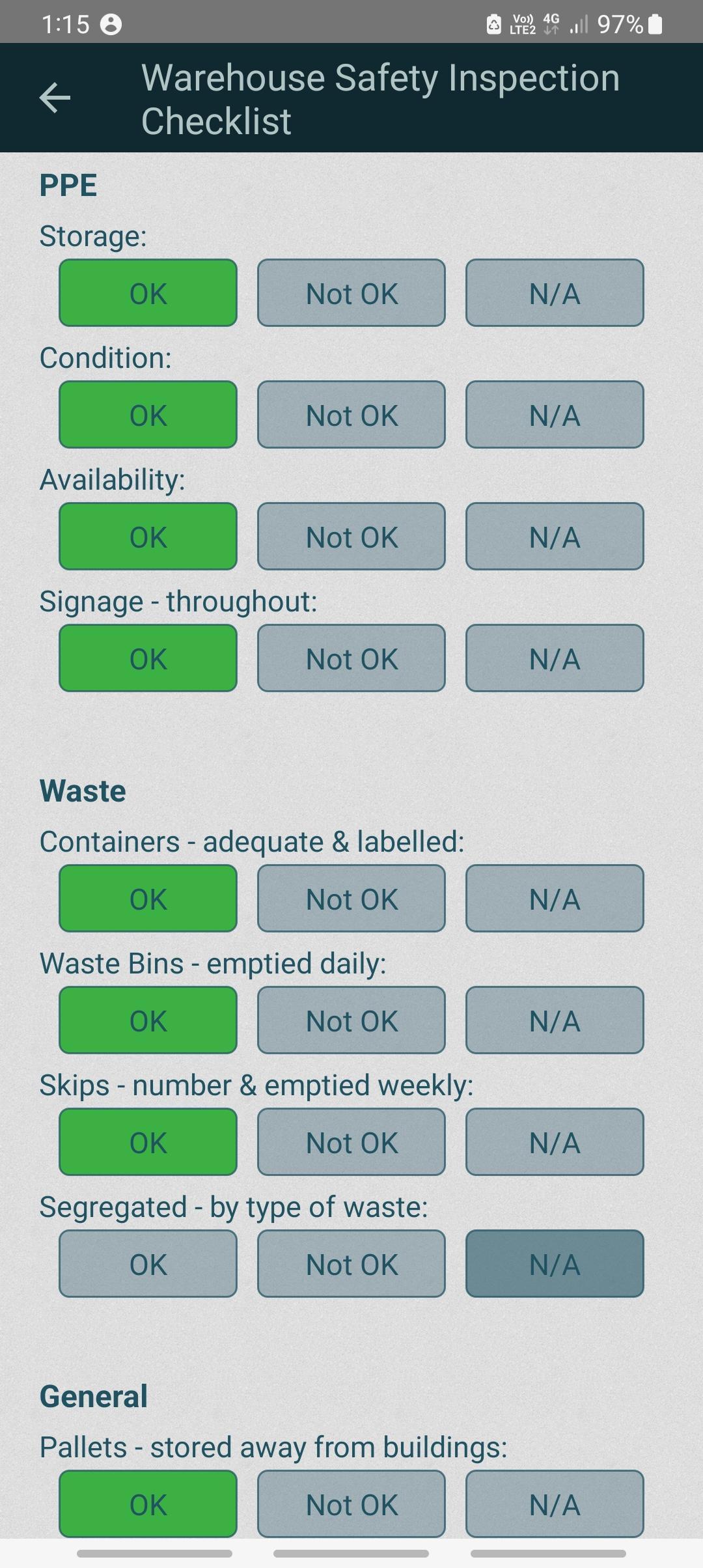Workplace Safety Inspection Checklist