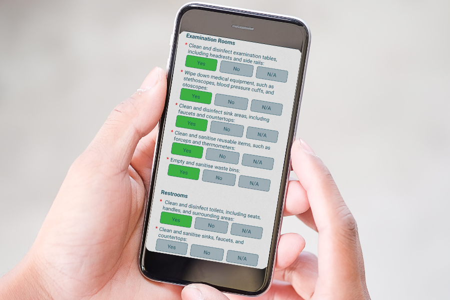 Medical Centre Cleaning Checklist - Digital