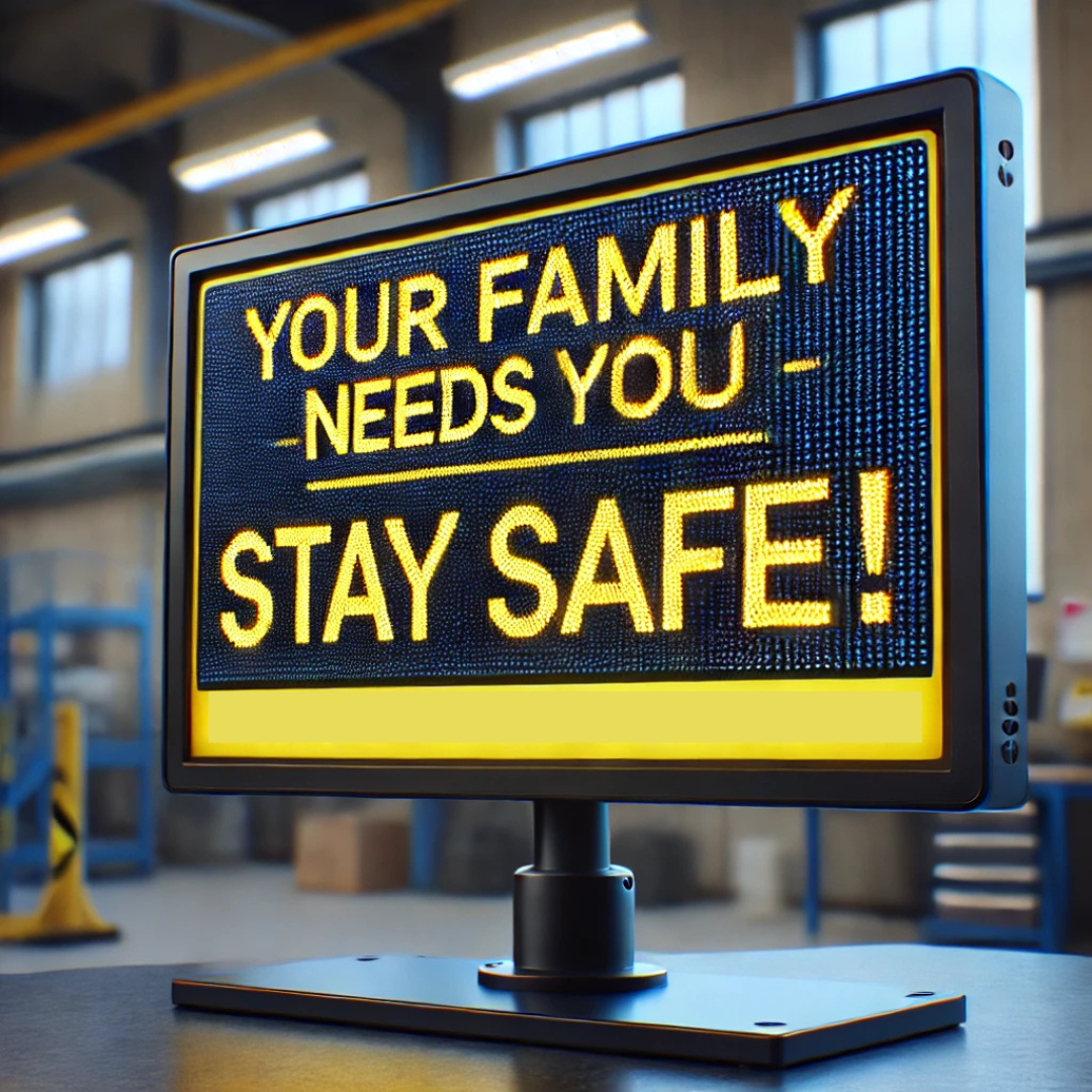 SAFETY MESSAGE - YOUR FAMILY NEEDS YOU STAY SAFE