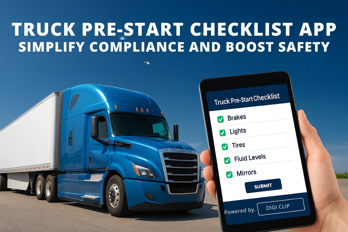 Truck Pre-Start Checklist App: Simplify Compliance and Boost Safety