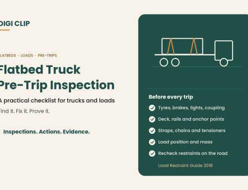 Flatbed Truck Pre-Trip Inspection Checklist