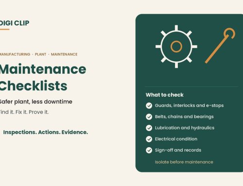 Manufacturing Maintenance Checklists