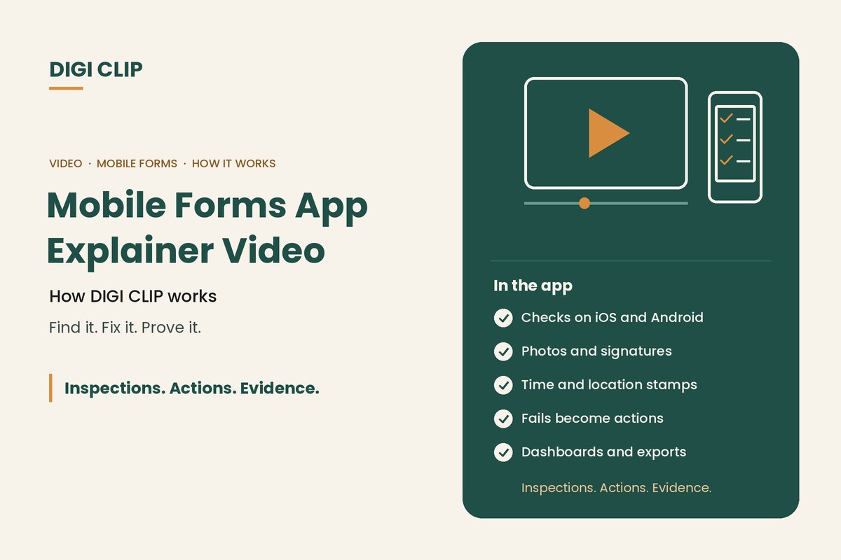 DIGI CLIP mobile forms app explainer video