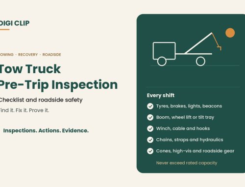 Tow Truck Pre-Trip Inspection Checklist